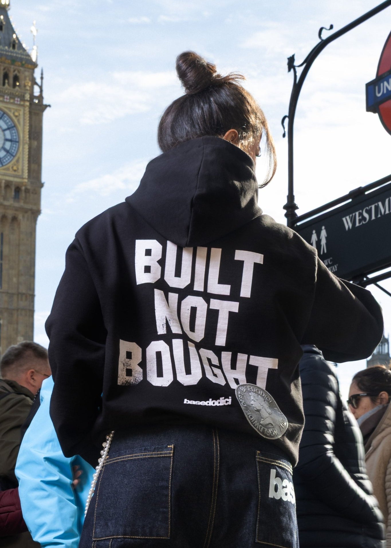 Hoodie "RUDEBOY LDN" NotBought Black - BASEDODICI®