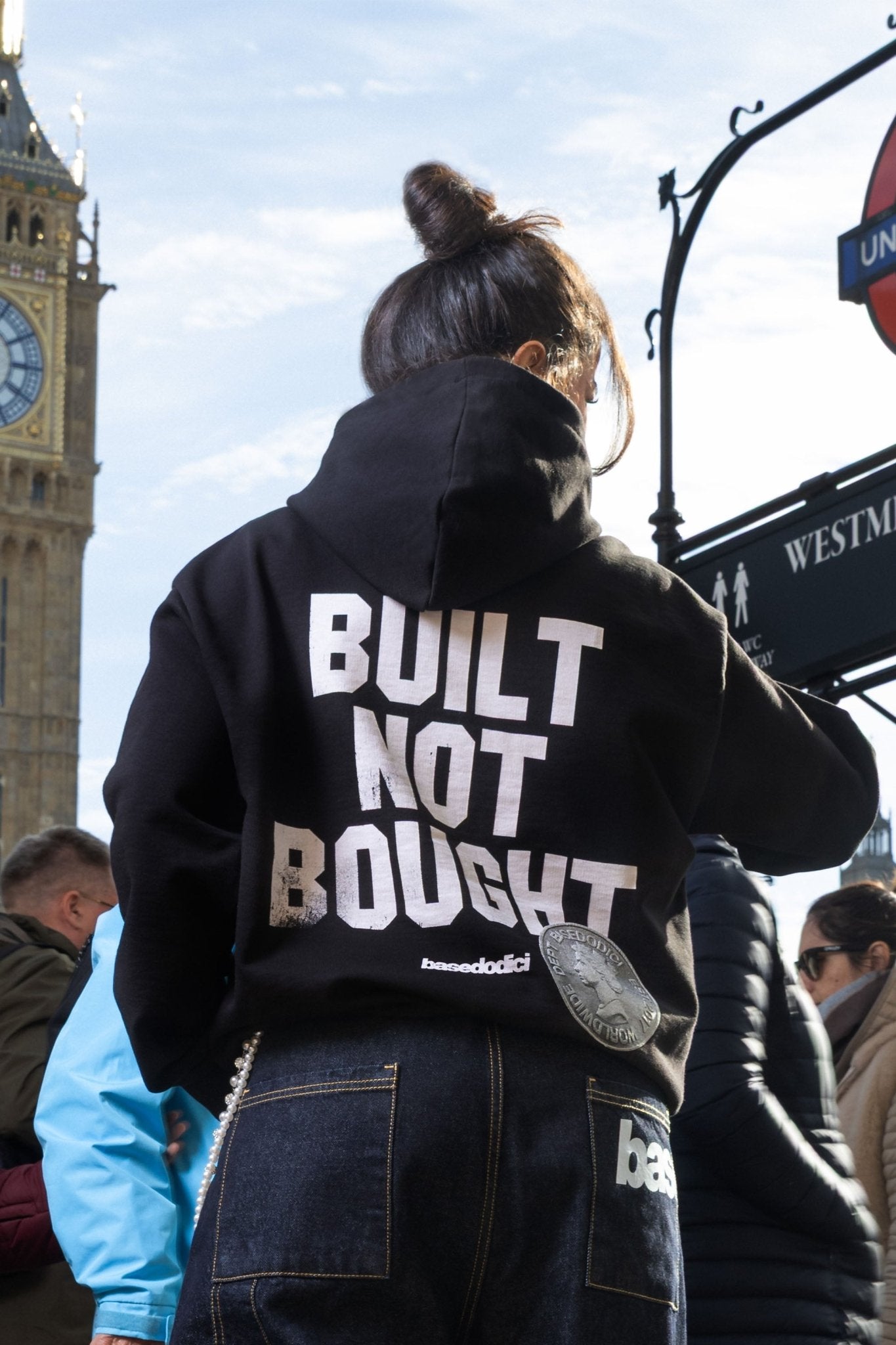 Hoodie "RUDEBOY LDN" NotBought Black - BASEDODICI®