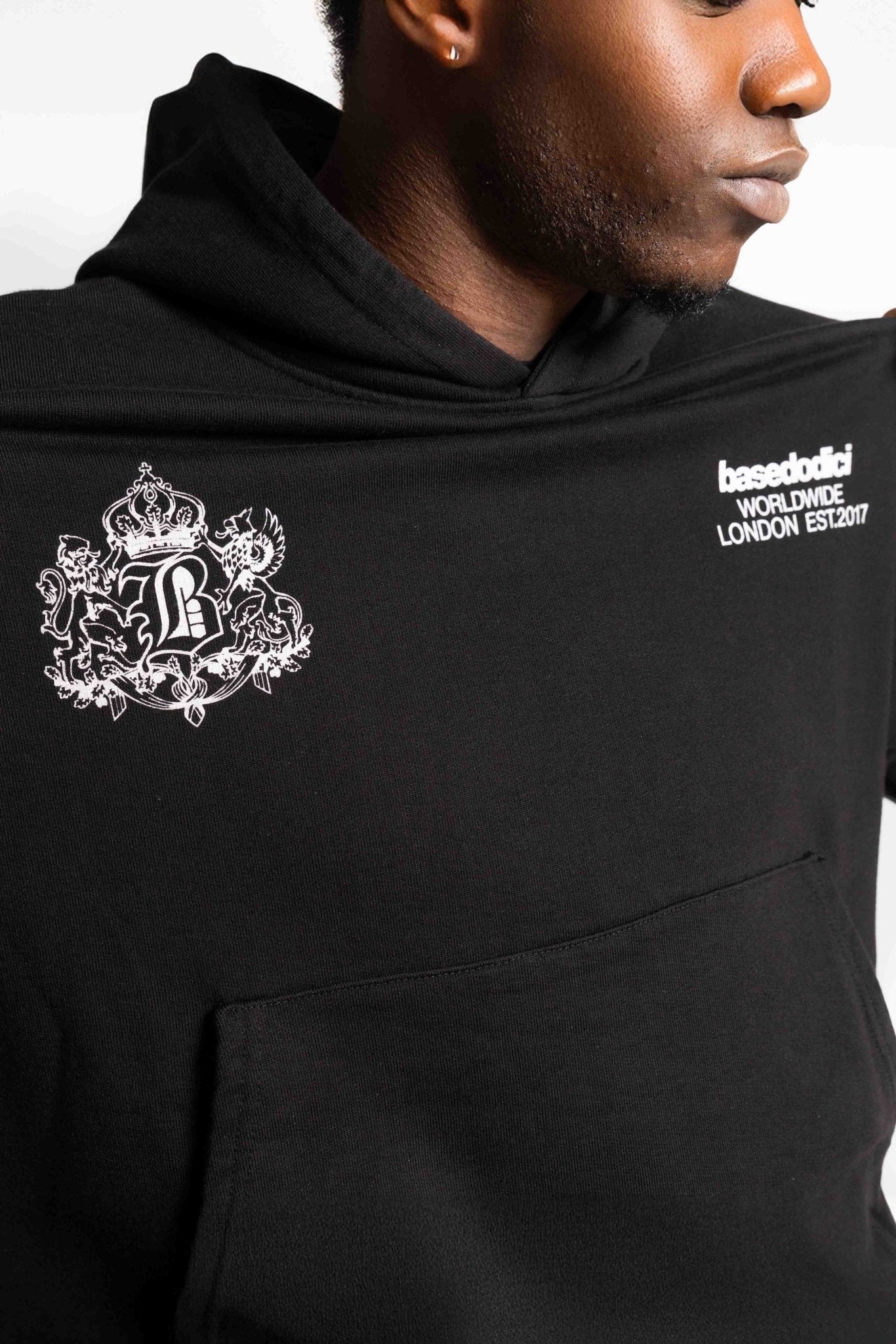 Hoodie "RUDEBOY LDN" NotBought Black - BASEDODICI®