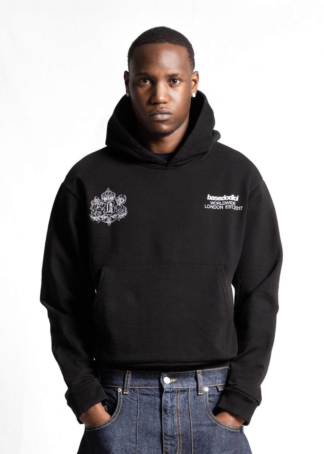 Hoodie "RUDEBOY LDN" NotBought Black - BASEDODICI®