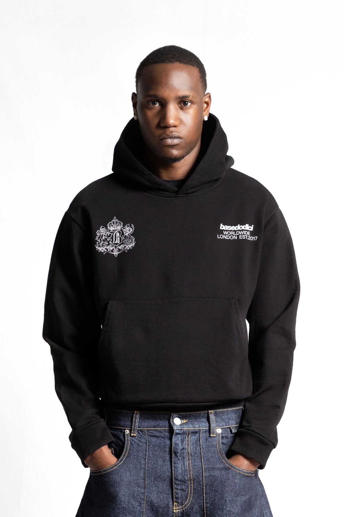 Hoodie "RUDEBOY LDN" NotBought Black - BASEDODICI®