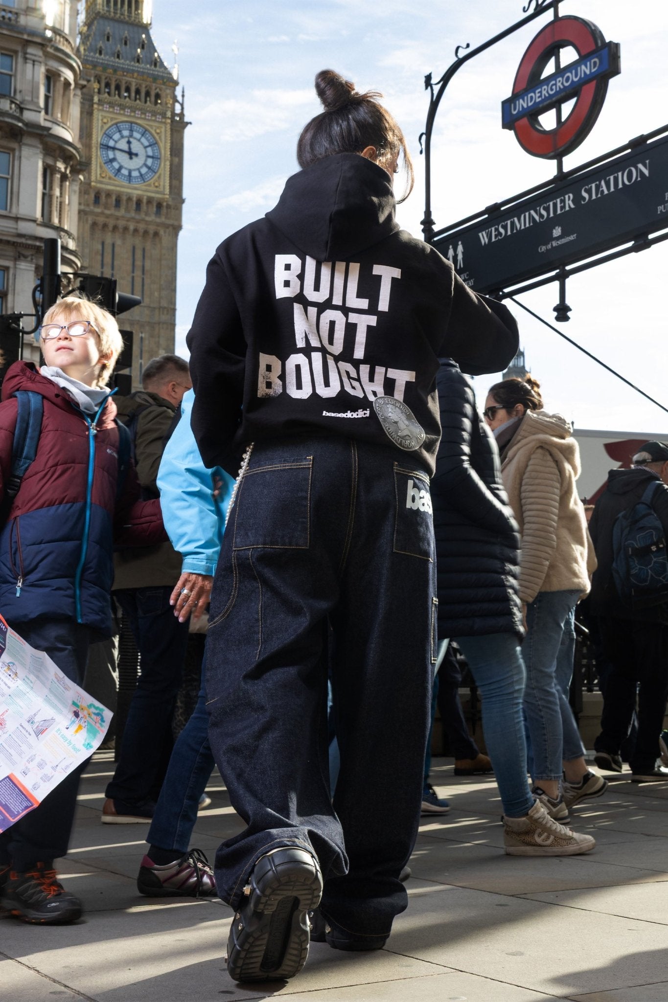 Hoodie "RUDEBOY LDN" NotBought Black - BASEDODICI®