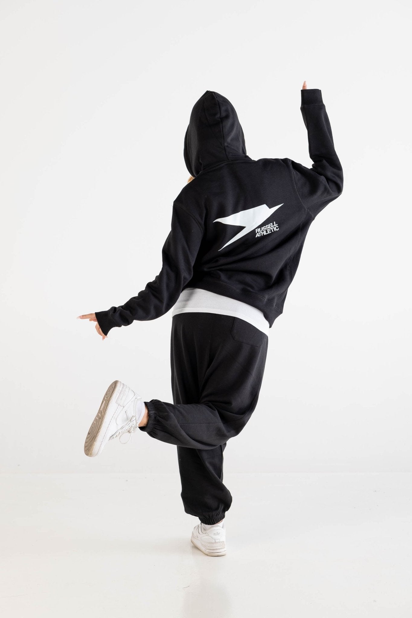 Hoodie “RUSSELLxBASEDODICI" Collab Logo Black - BASEDODICI®