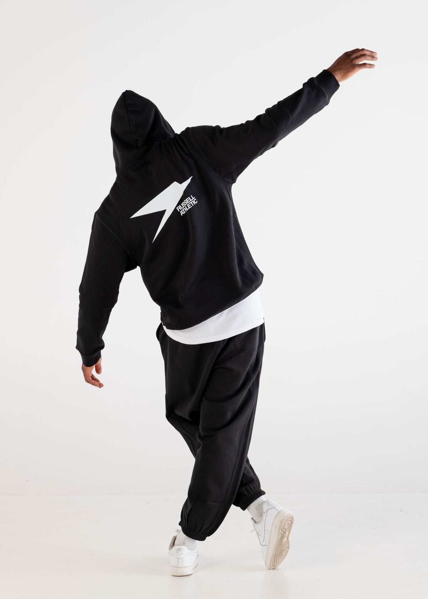 Hoodie “RUSSELLxBASEDODICI" Collab Logo Black - BASEDODICI®