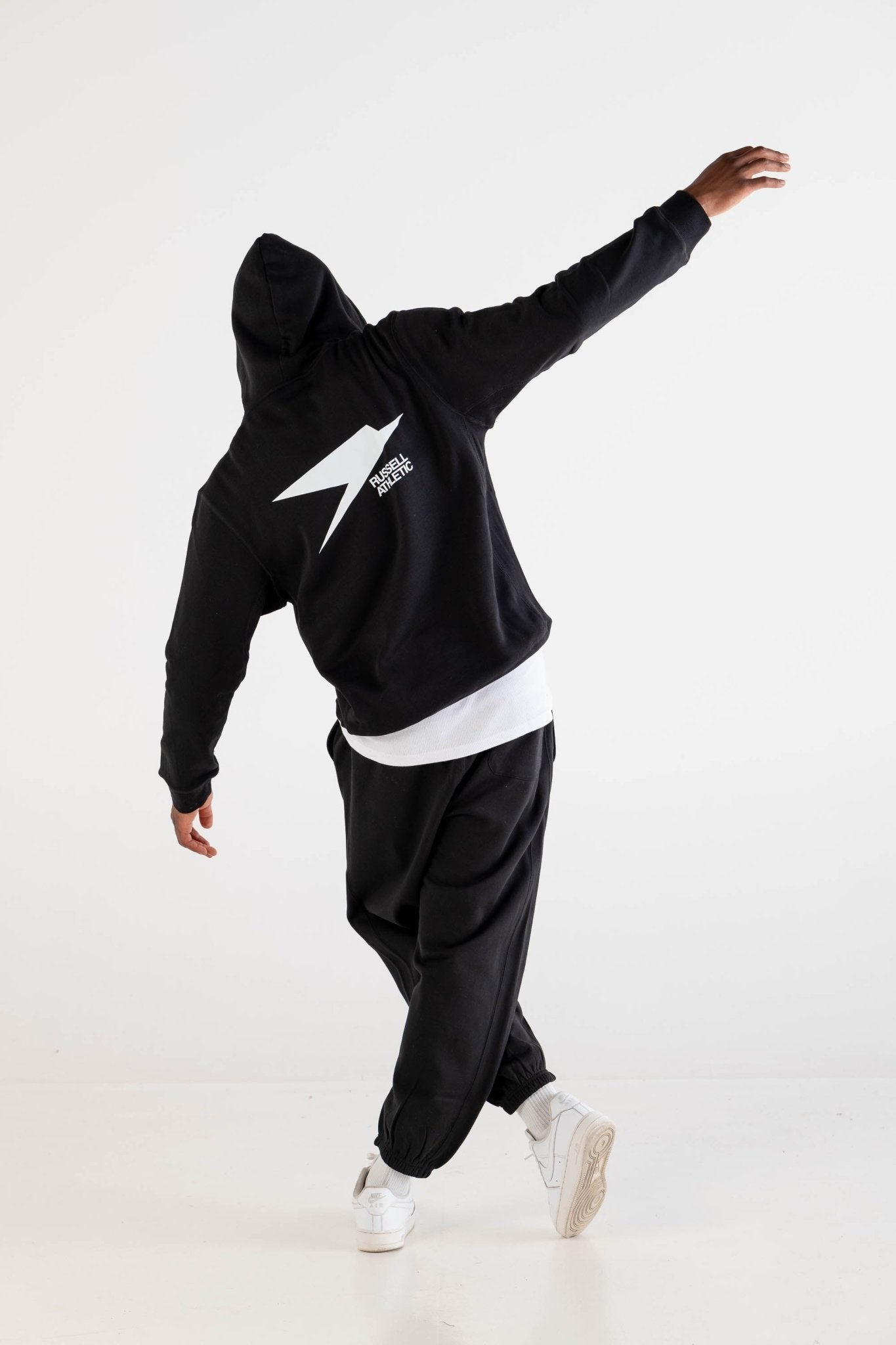 Hoodie “RUSSELLxBASEDODICI" Collab Logo Black - BASEDODICI®