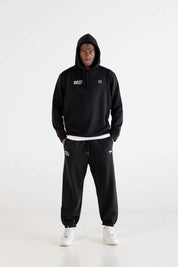 Hoodie “RUSSELLxBASEDODICI" Collab Logo Black - BASEDODICI®