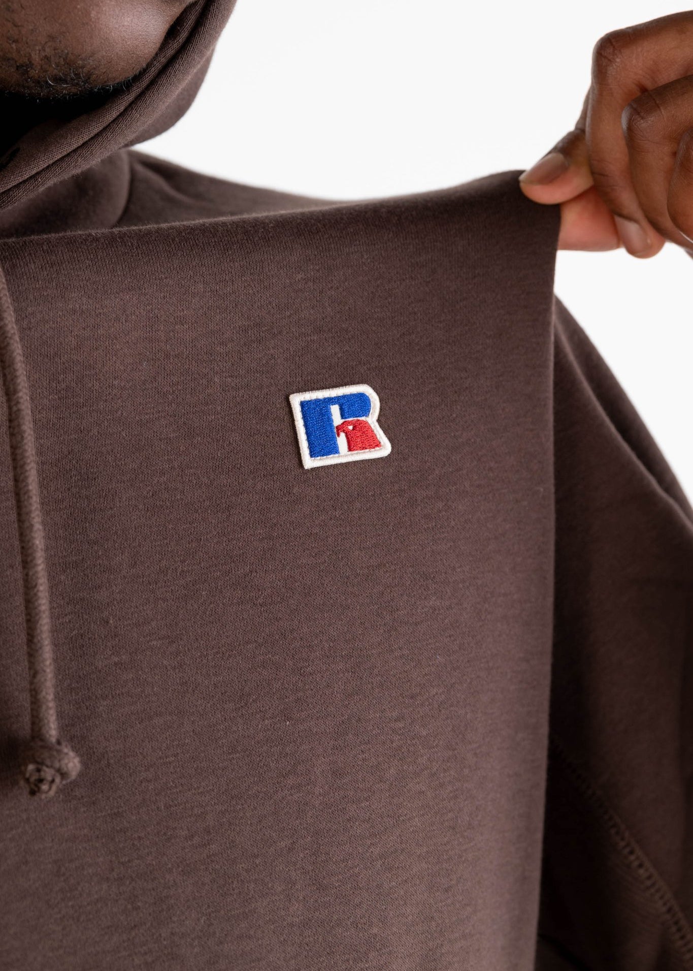 Hoodie “RUSSELLxBASEDODICI" Collab Logo Brown - BASEDODICI®