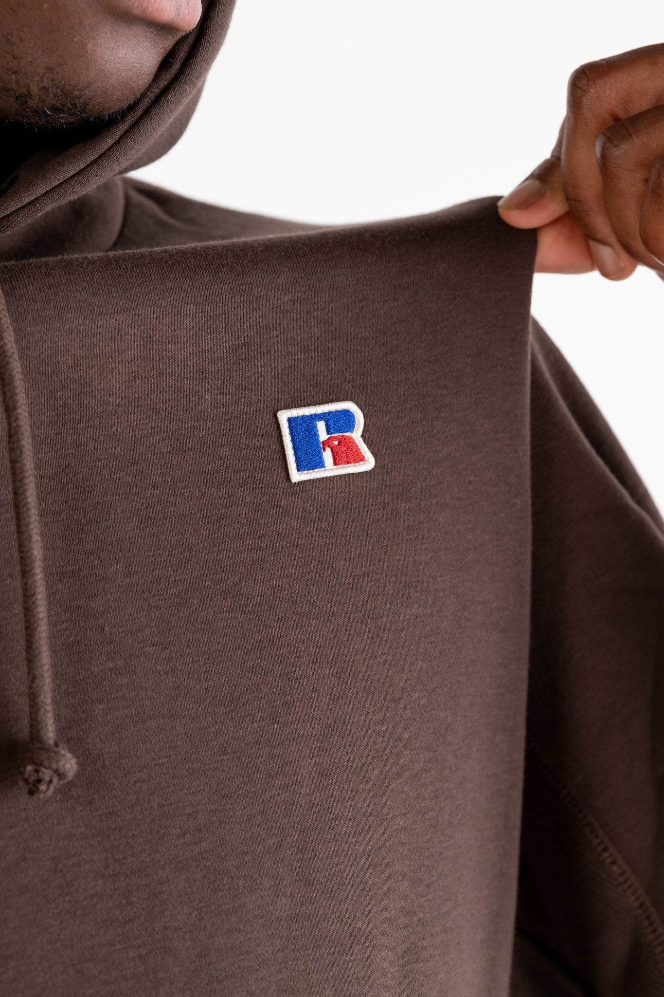 Hoodie “RUSSELLxBASEDODICI" Collab Logo Brown - BASEDODICI®