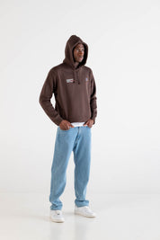 Hoodie “RUSSELLxBASEDODICI" Collab Logo Brown - BASEDODICI®