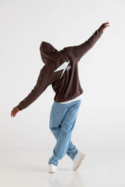Hoodie “RUSSELLxBASEDODICI" Collab Logo Brown - BASEDODICI®