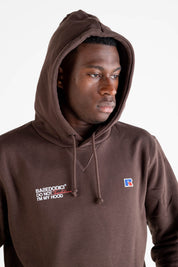 Hoodie “RUSSELLxBASEDODICI" Collab Logo Brown - BASEDODICI®