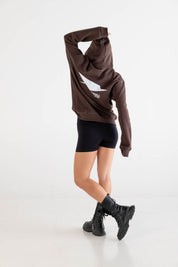 Hoodie “RUSSELLxBASEDODICI" Collab Logo Brown - BASEDODICI®