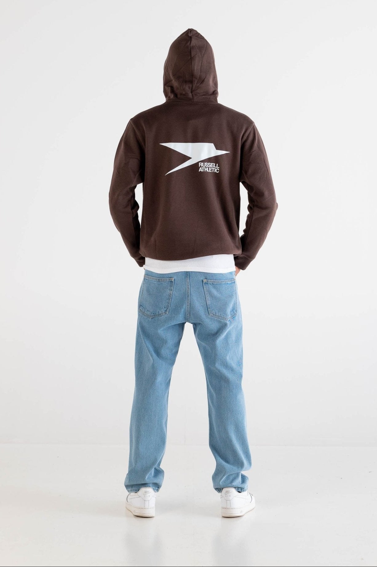Hoodie “RUSSELLxBASEDODICI" Collab Logo Brown - BASEDODICI®
