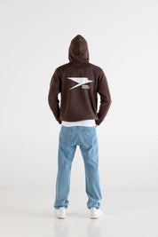 Hoodie “RUSSELLxBASEDODICI" Collab Logo Brown - BASEDODICI®
