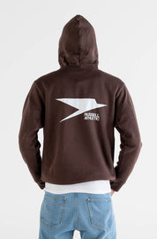 Hoodie “RUSSELLxBASEDODICI" Collab Logo Brown