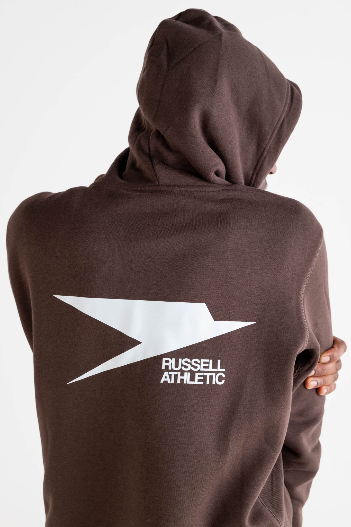 Hoodie “RUSSELLxBASEDODICI" Collab Logo Brown - BASEDODICI®