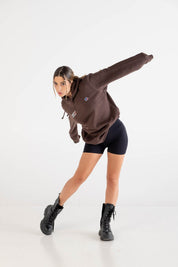 Hoodie “RUSSELLxBASEDODICI" Collab Logo Brown - BASEDODICI®
