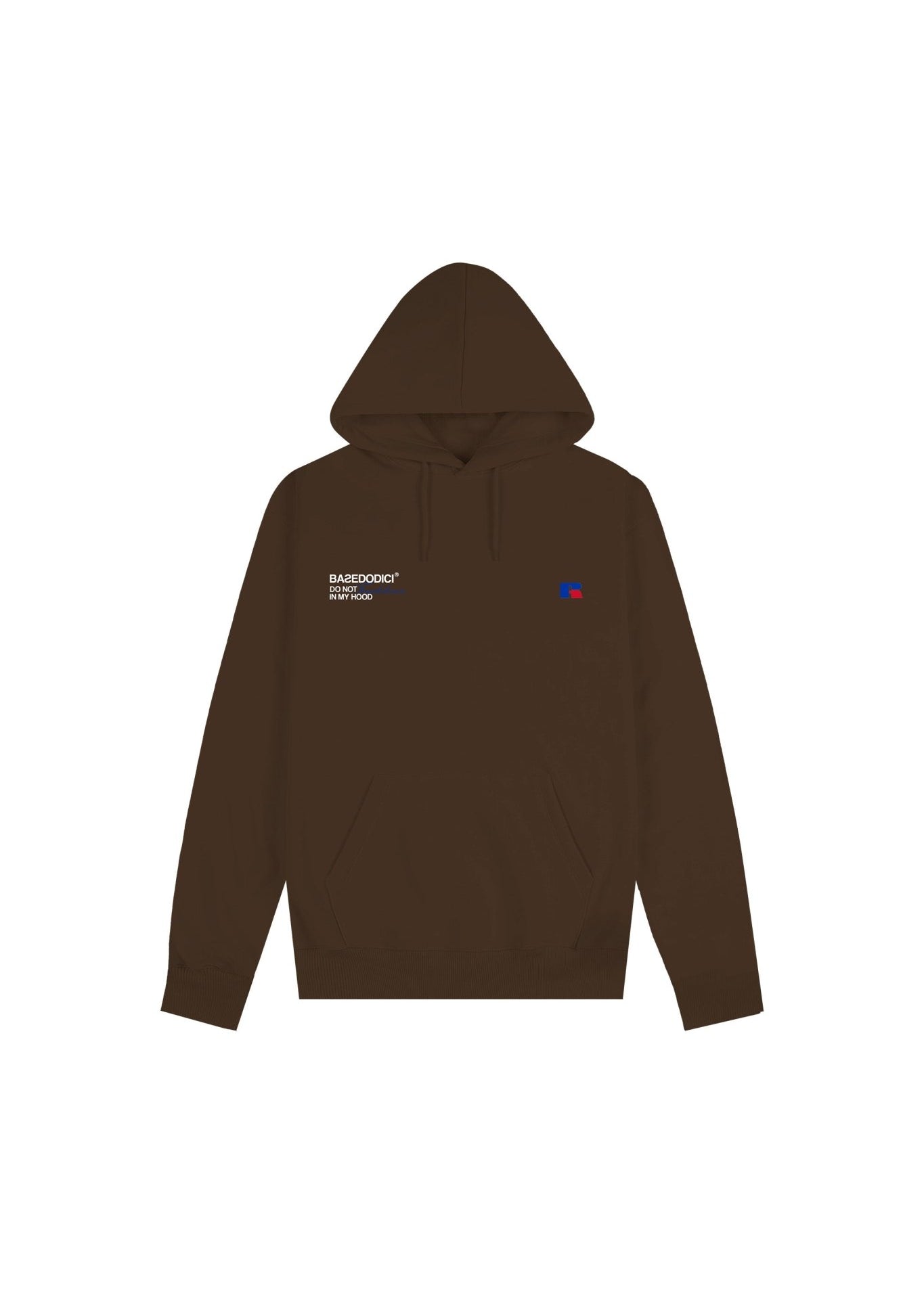 Hoodie “RUSSELLxBASEDODICI" Collab Logo Brown - BASEDODICI®