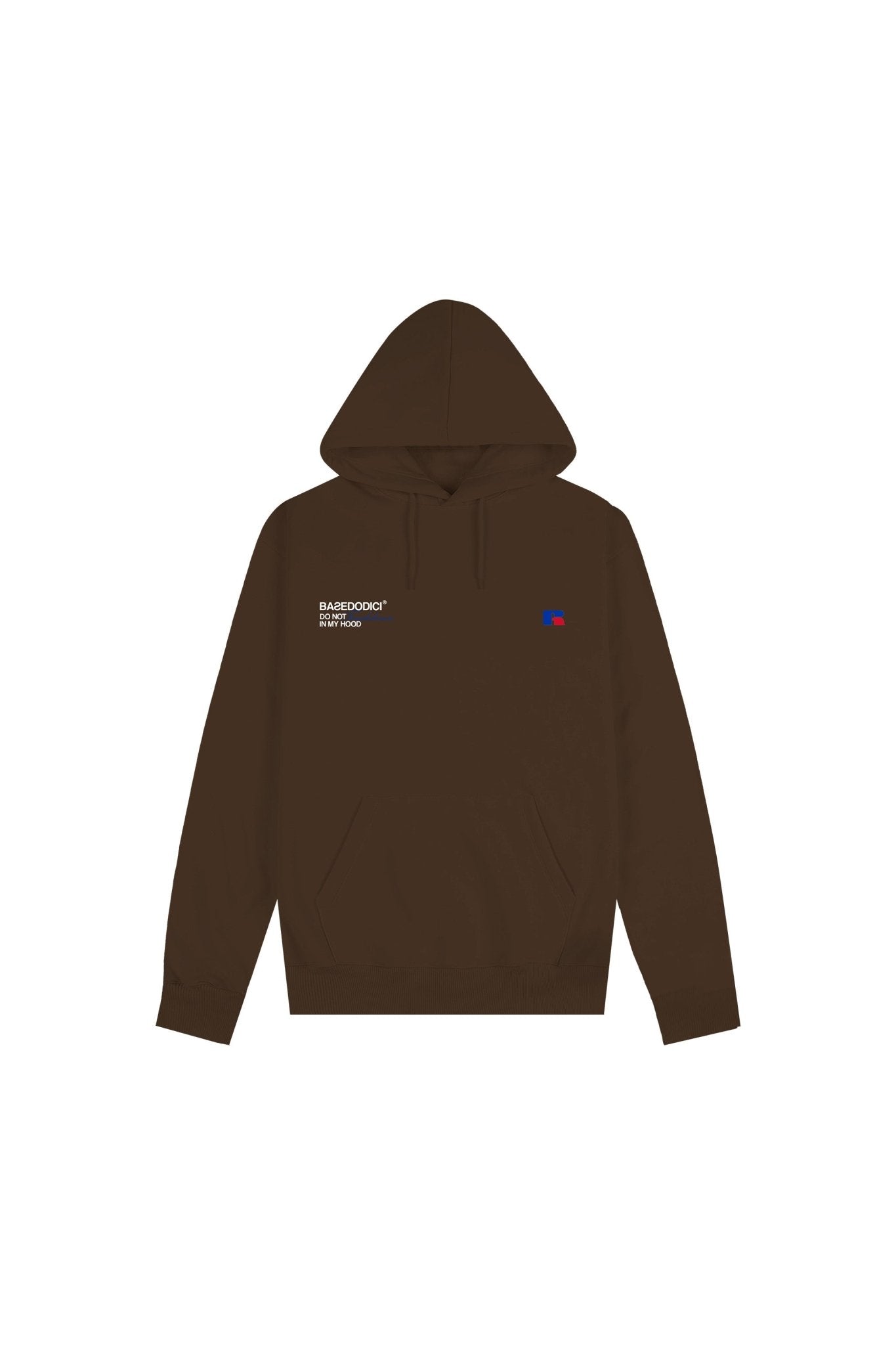 Hoodie “RUSSELLxBASEDODICI" Collab Logo Brown - BASEDODICI®
