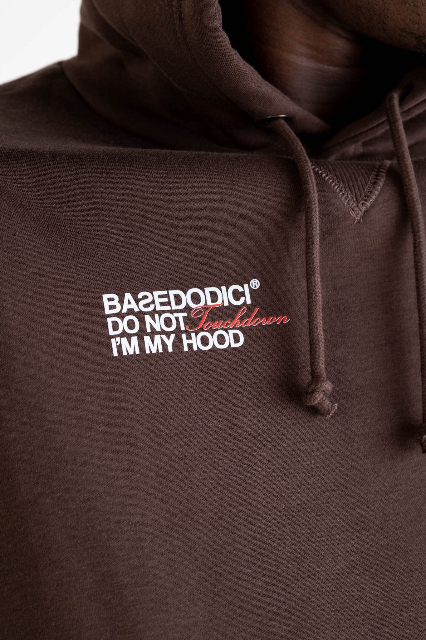 Hoodie “RUSSELLxBASEDODICI" Collab Logo Brown - BASEDODICI®
