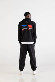 Hoodie "RUSSELLxBASEDODICI" Touchdown Black - BASEDODICI®