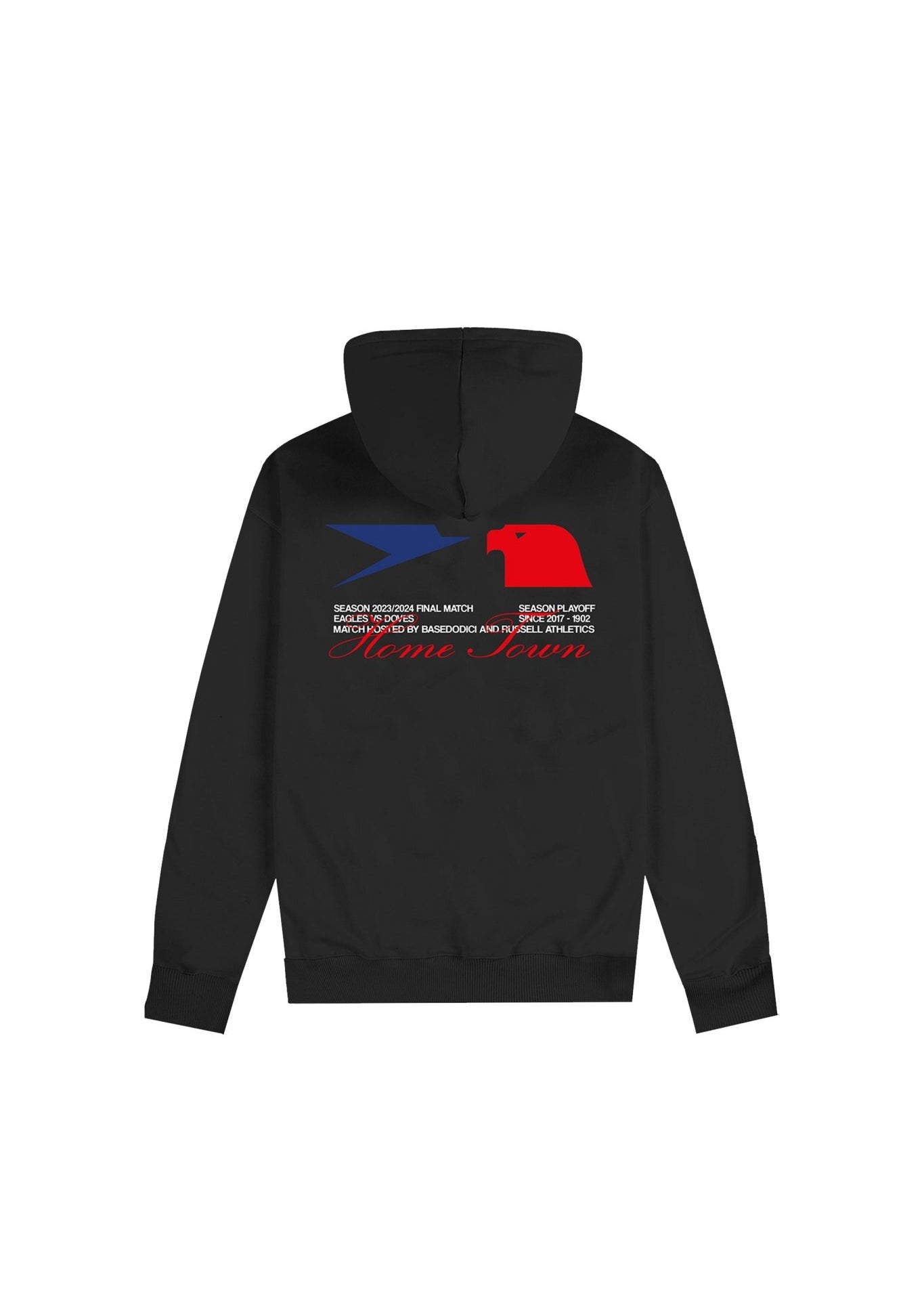 Hoodie "RUSSELLxBASEDODICI" Touchdown Black - BASEDODICI®