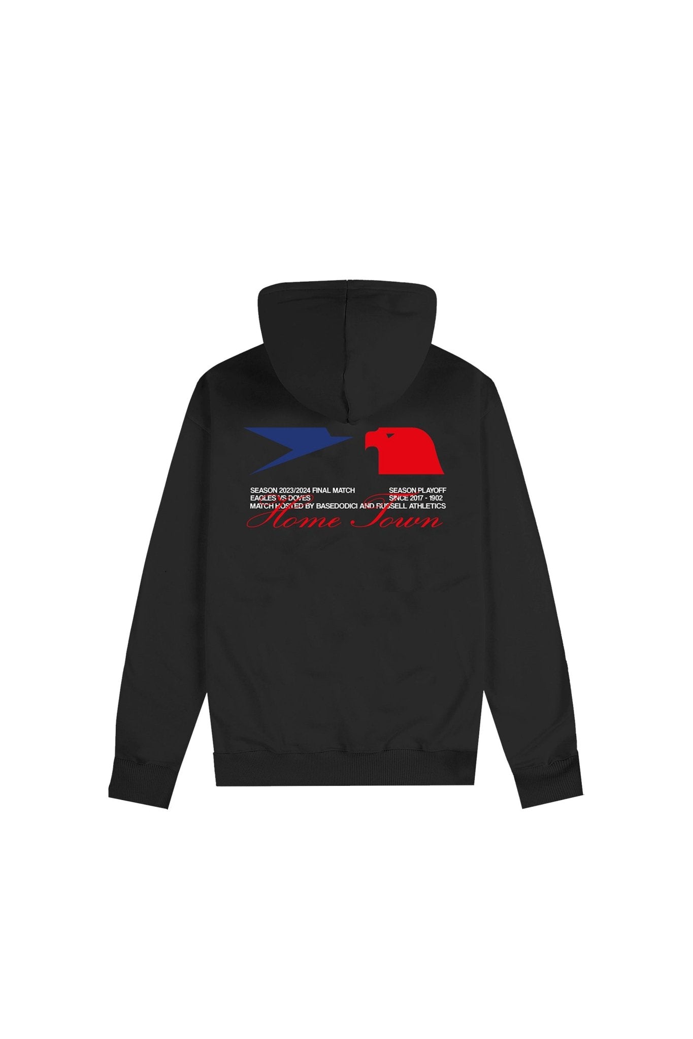 Hoodie "RUSSELLxBASEDODICI" Touchdown Black - BASEDODICI®