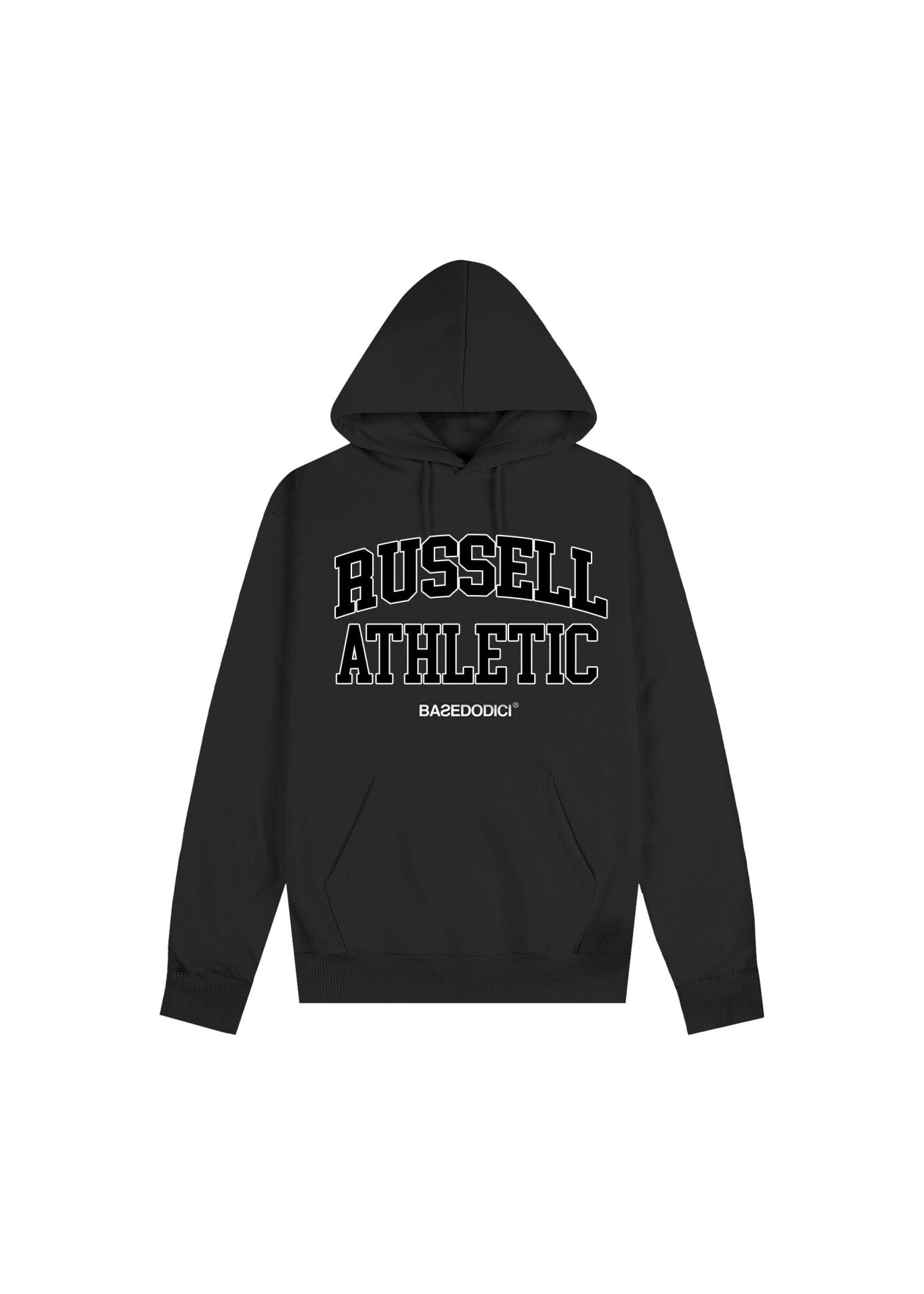 Hoodie "RUSSELLxBASEDODICI" Touchdown Black - BASEDODICI®