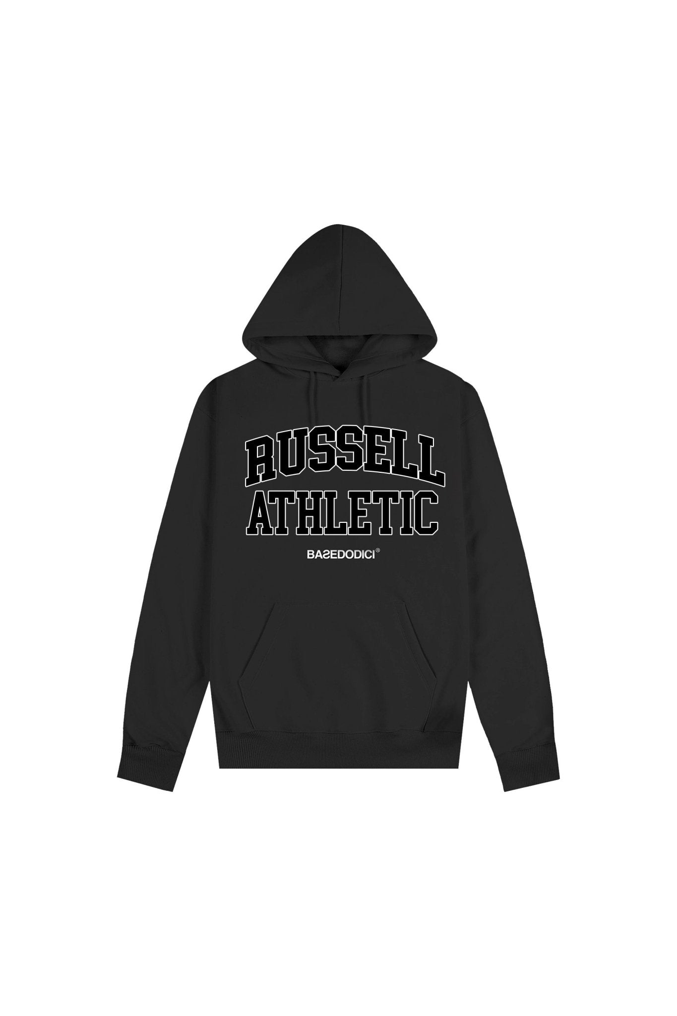Hoodie "RUSSELLxBASEDODICI" Touchdown Black - BASEDODICI®