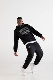 Hoodie "RUSSELLxBASEDODICI" Touchdown Black - BASEDODICI®