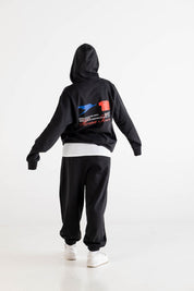 Hoodie "RUSSELLxBASEDODICI" Touchdown Black - BASEDODICI®