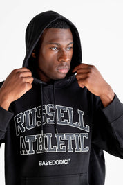Hoodie "RUSSELLxBASEDODICI" Touchdown Black - BASEDODICI®