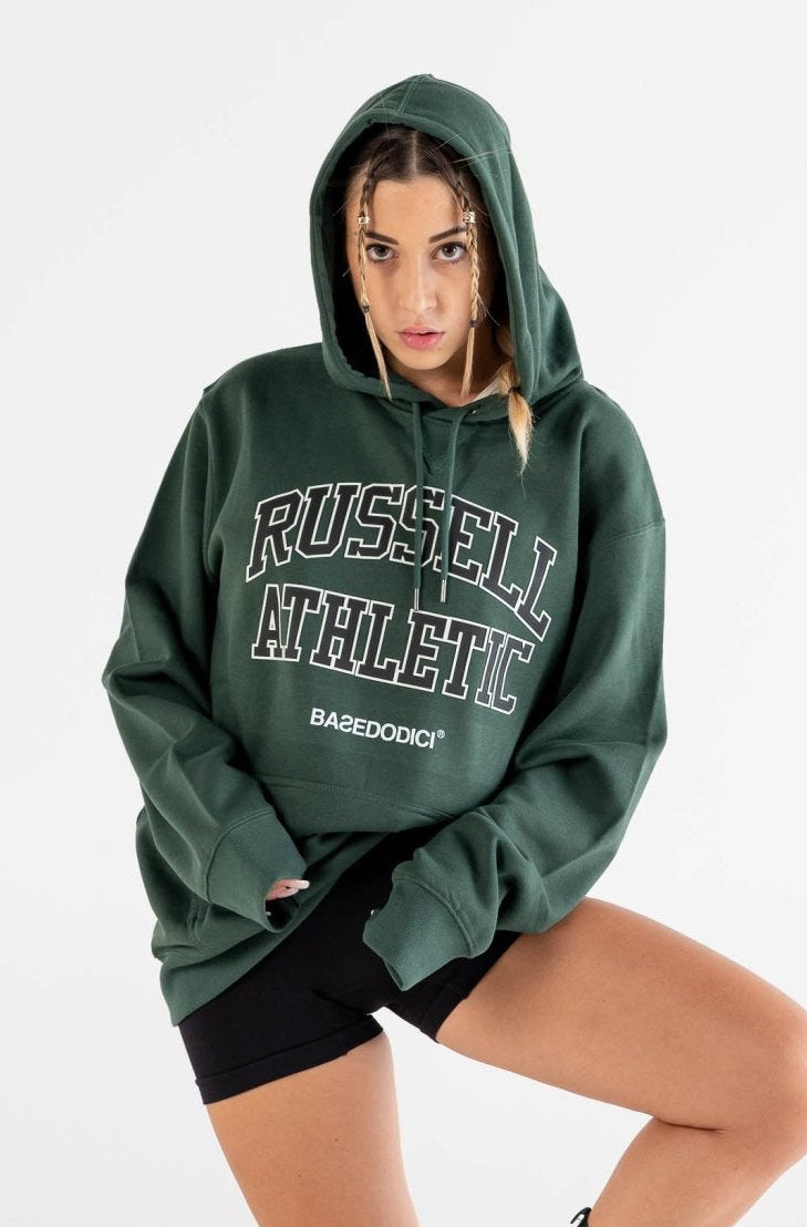 Hoodie "RUSSELLxBASEDODICI" Touchdown Green