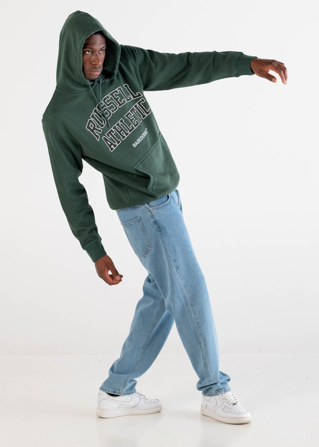 Hoodie "RUSSELLxBASEDODICI" Touchdown Green - BASEDODICI®