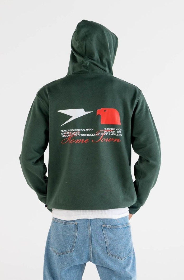 Hoodie "RUSSELLxBASEDODICI" Touchdown Green