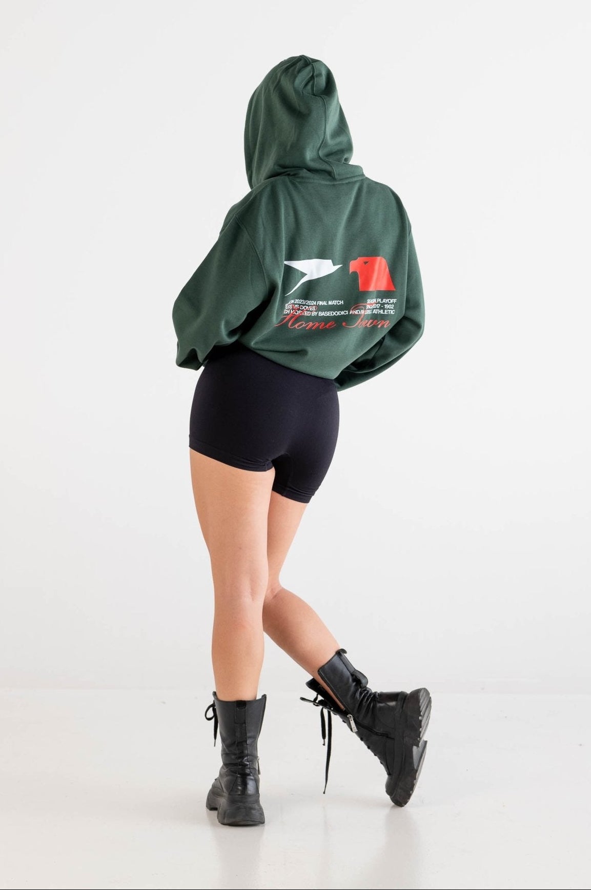 Hoodie "RUSSELLxBASEDODICI" Touchdown Green - BASEDODICI®