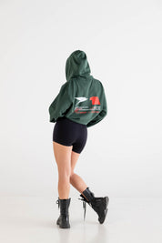 Hoodie "RUSSELLxBASEDODICI" Touchdown Green - BASEDODICI®