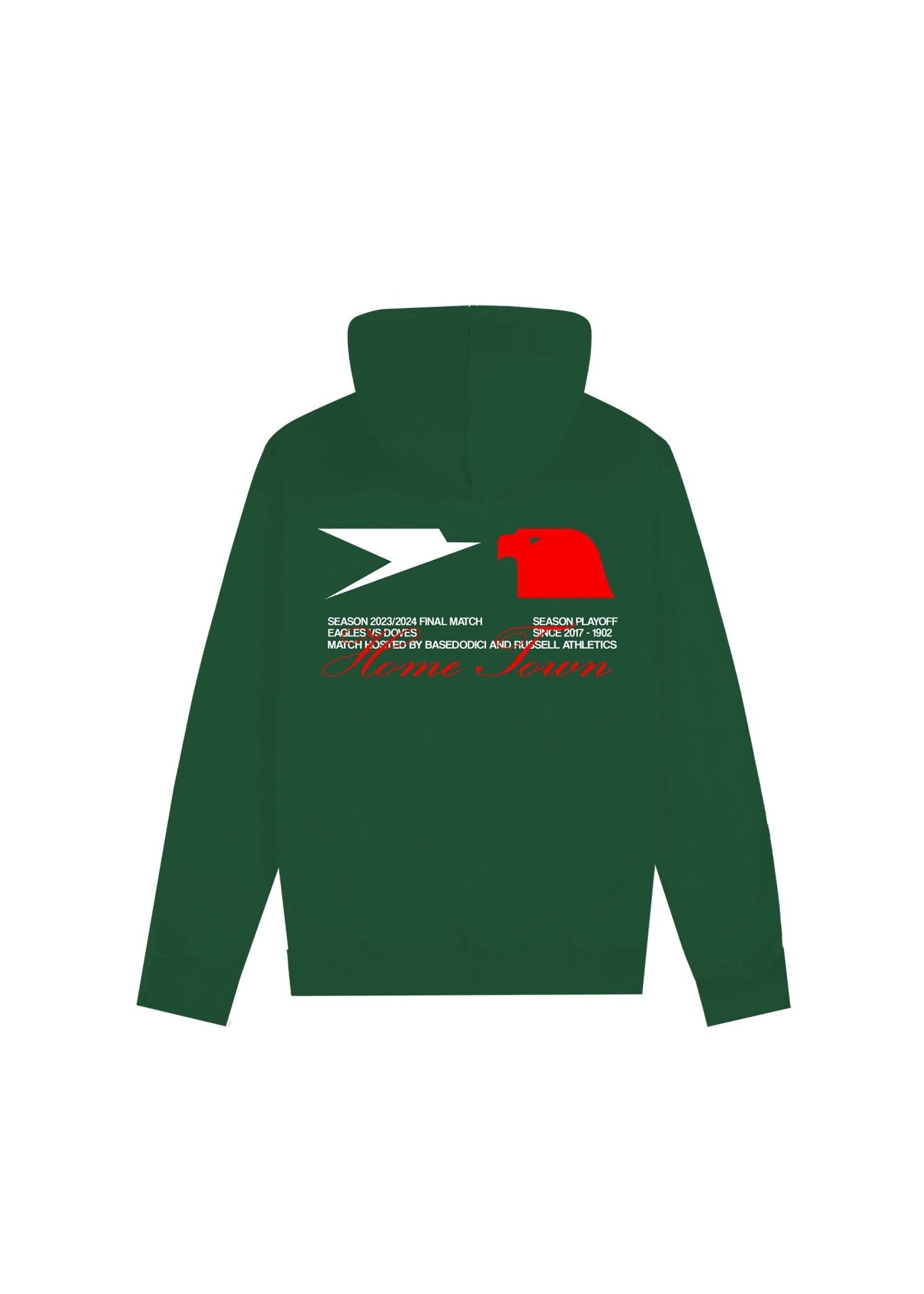 Hoodie "RUSSELLxBASEDODICI" Touchdown Green - BASEDODICI®