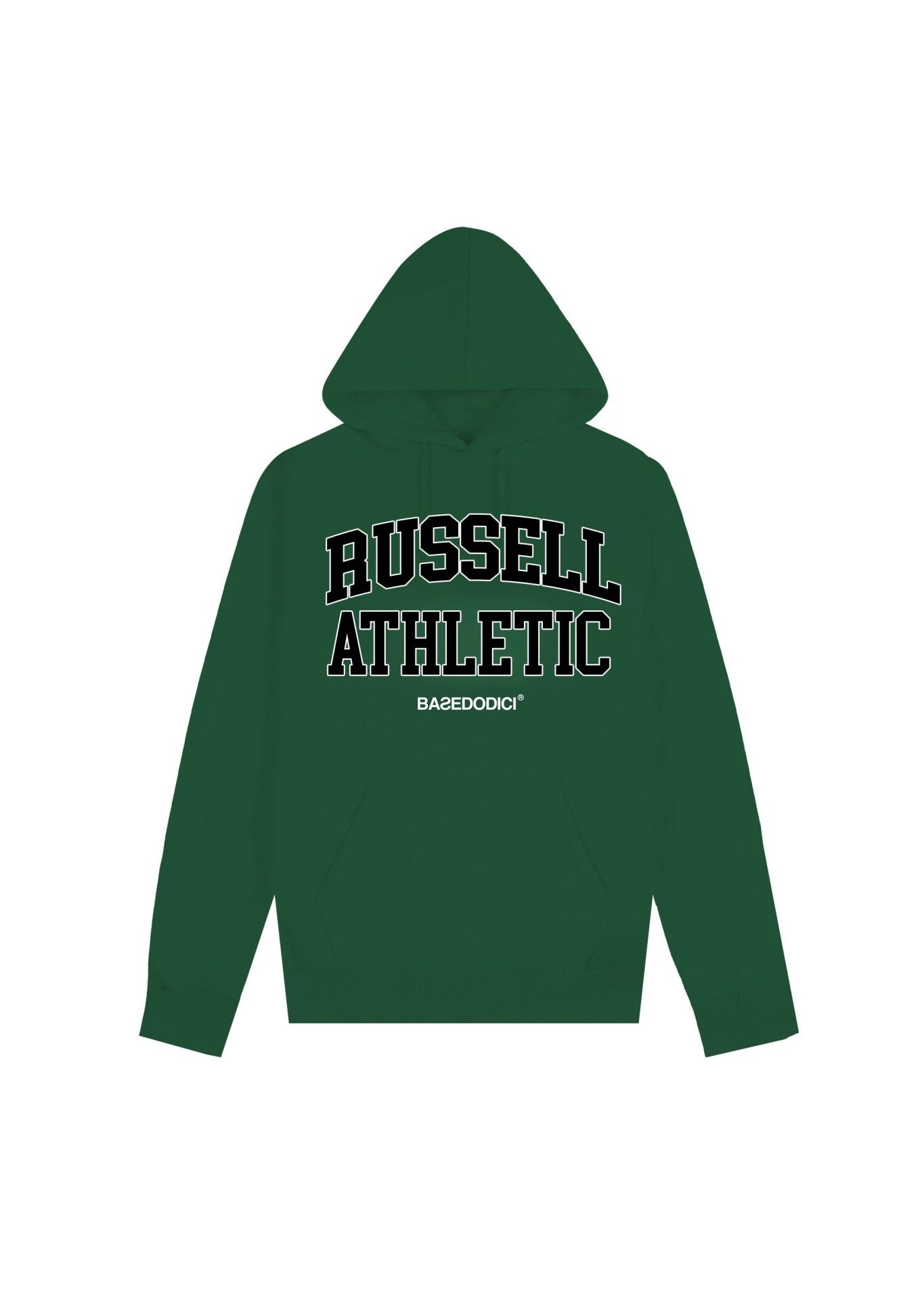 Hoodie "RUSSELLxBASEDODICI" Touchdown Green - BASEDODICI®