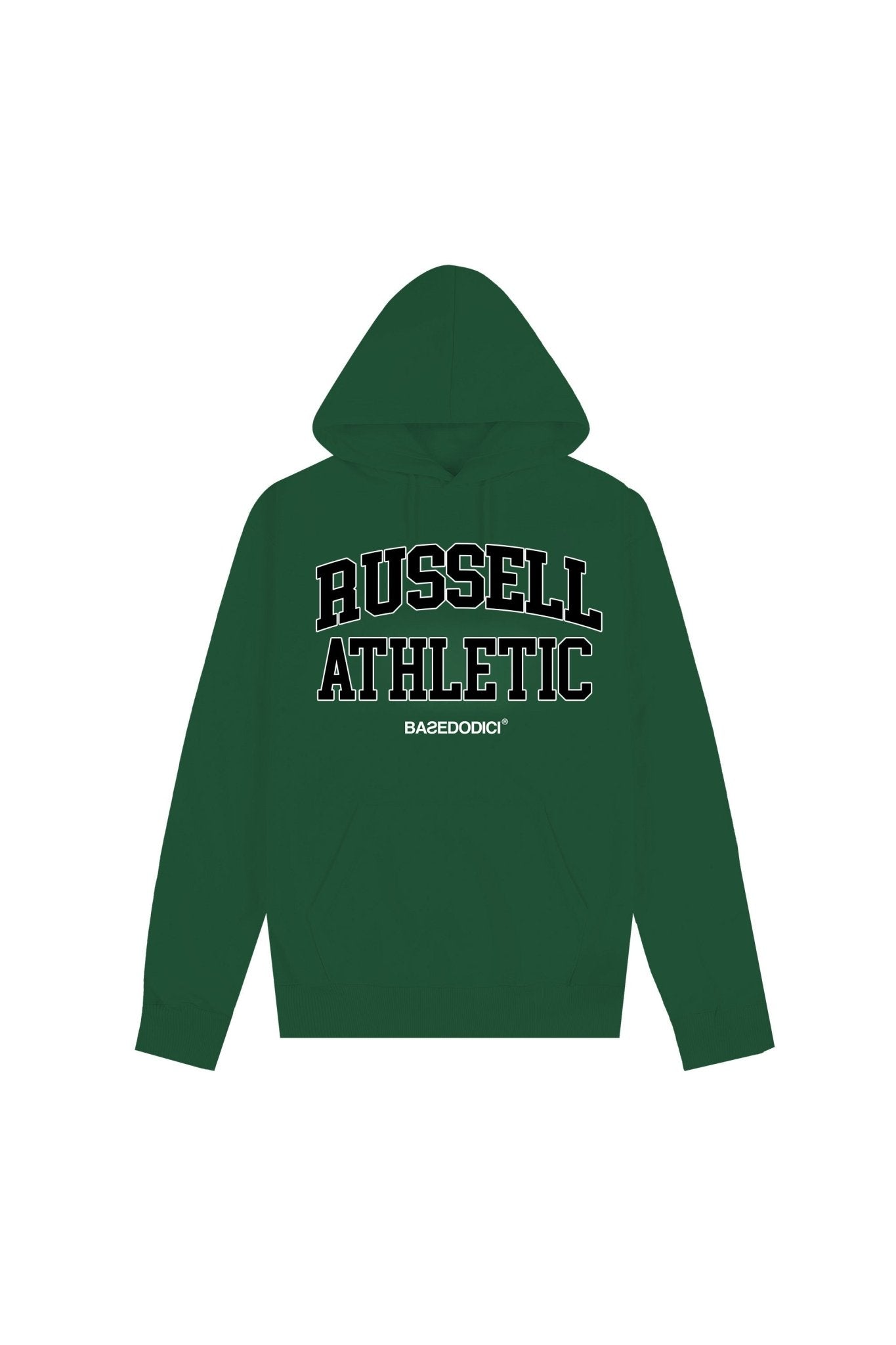 Hoodie "RUSSELLxBASEDODICI" Touchdown Green - BASEDODICI®