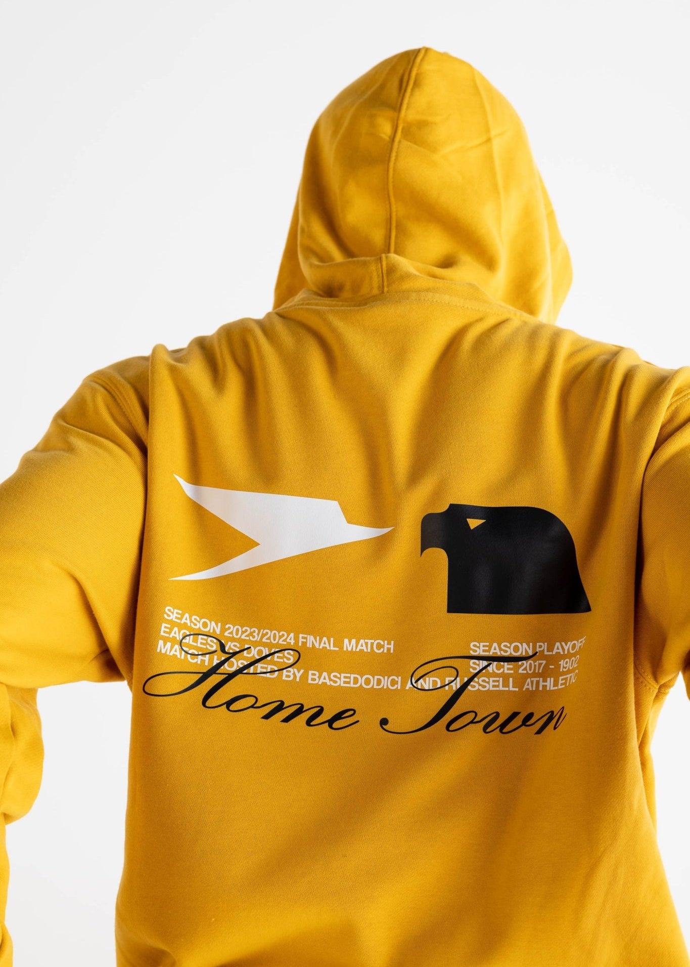 Hoodie "RUSSELLxBASEDODICI" Touchdown Yellow - BASEDODICI®