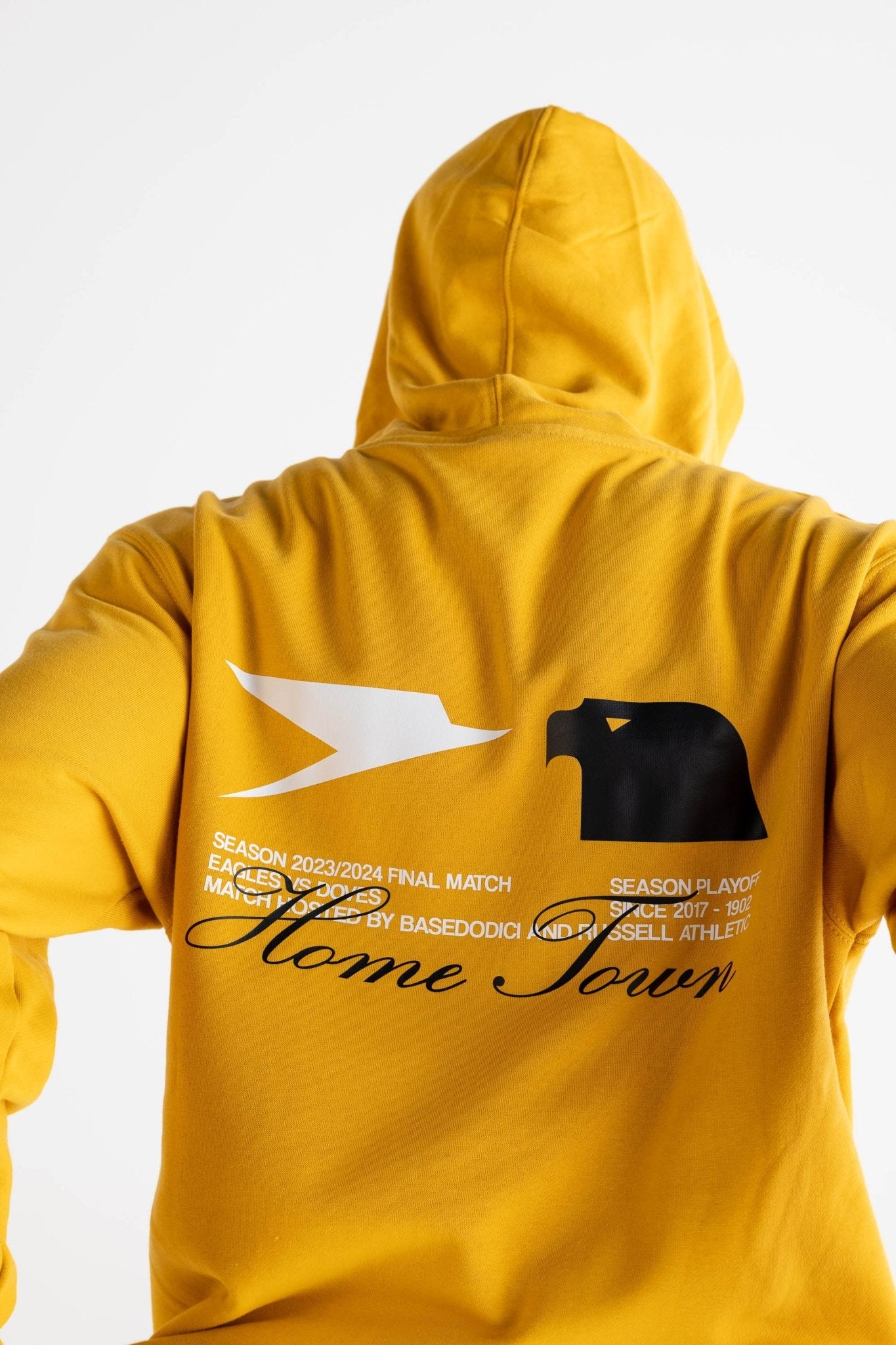 Hoodie "RUSSELLxBASEDODICI" Touchdown Yellow - BASEDODICI®