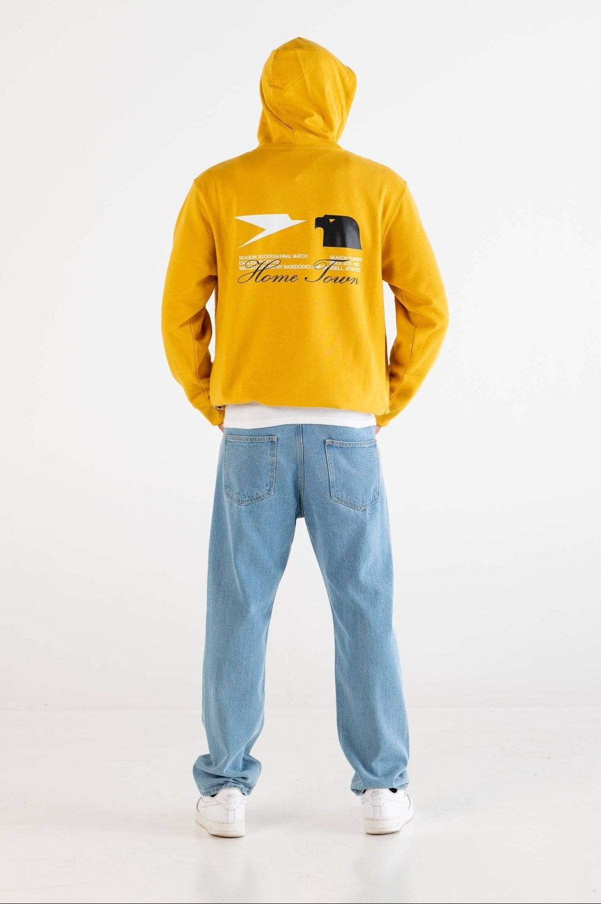 Hoodie "RUSSELLxBASEDODICI" Touchdown Yellow - BASEDODICI®