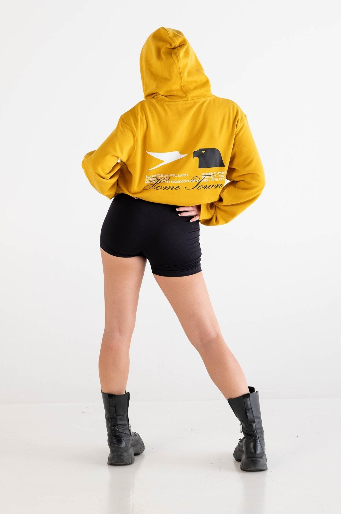 Hoodie "RUSSELLxBASEDODICI" Touchdown Yellow - BASEDODICI®