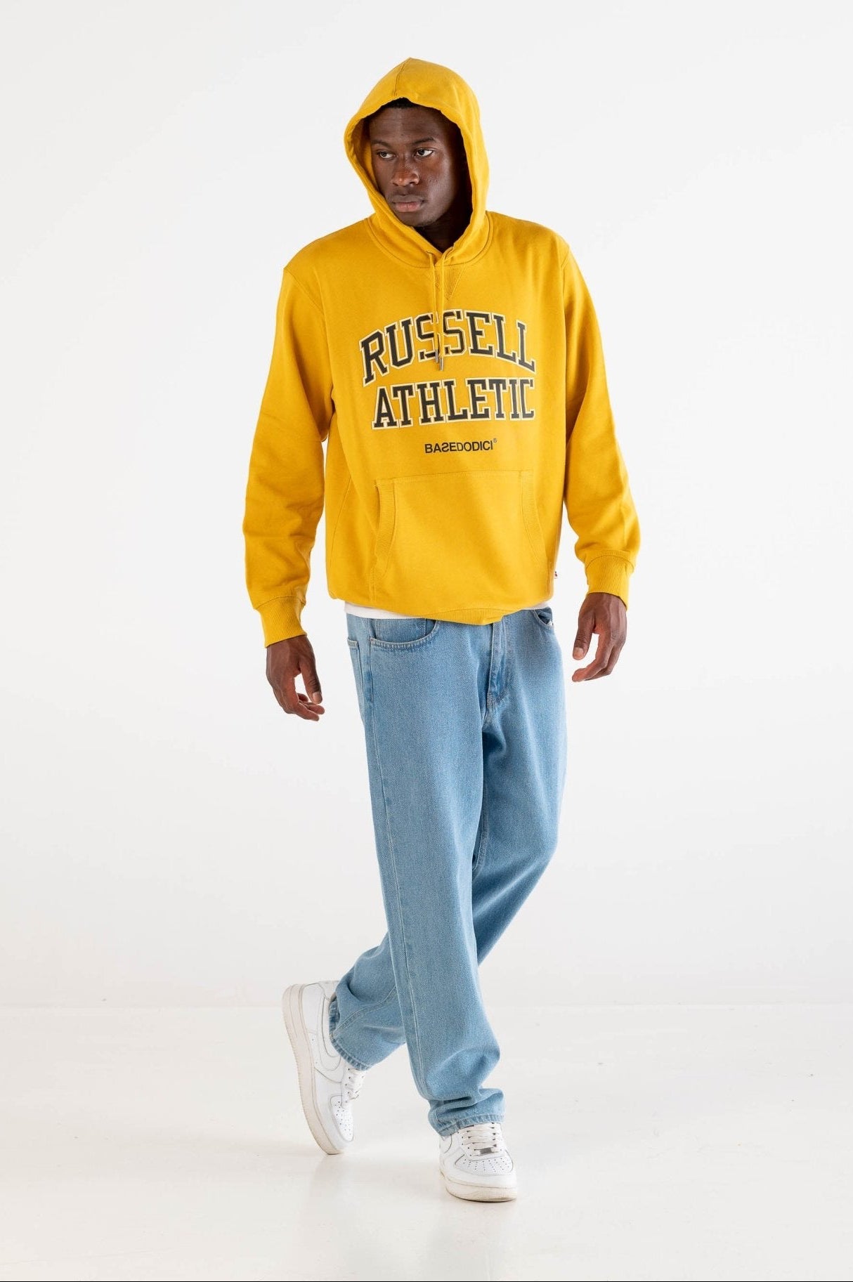 Hoodie "RUSSELLxBASEDODICI" Touchdown Yellow - BASEDODICI®