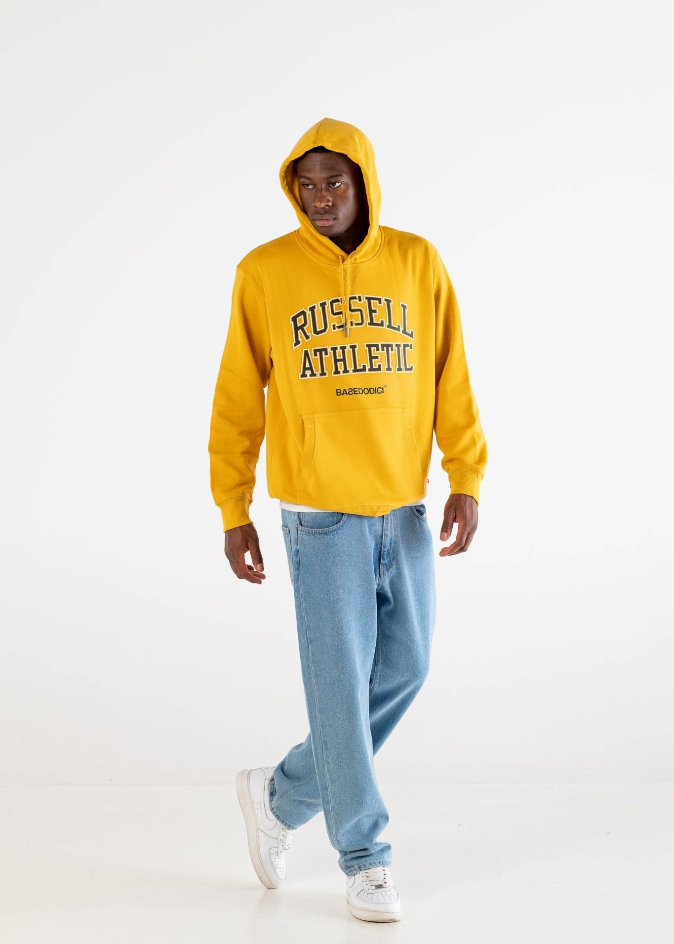 Hoodie "RUSSELLxBASEDODICI" Touchdown Yellow - BASEDODICI®