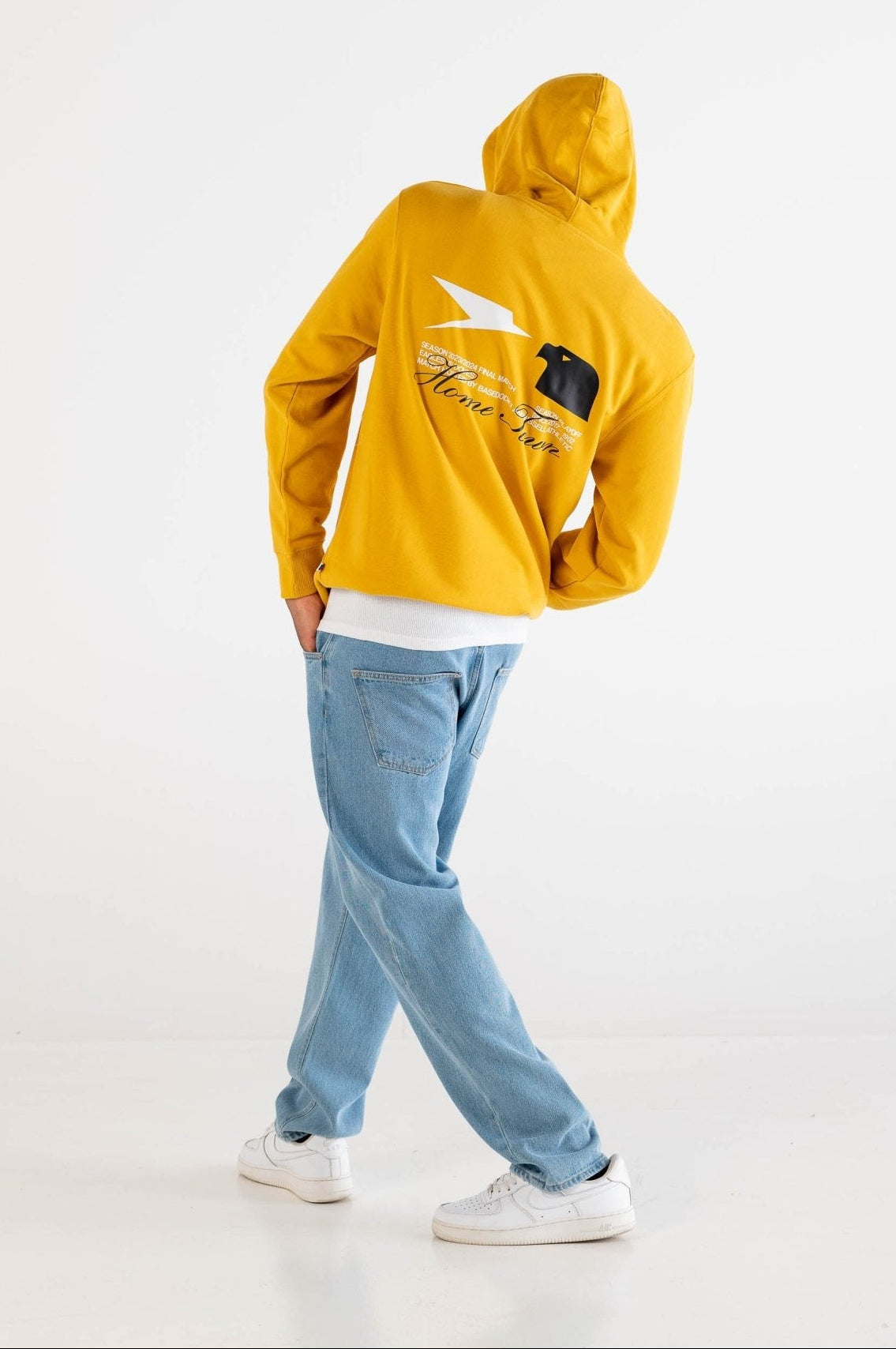 Hoodie "RUSSELLxBASEDODICI" Touchdown Yellow - BASEDODICI®