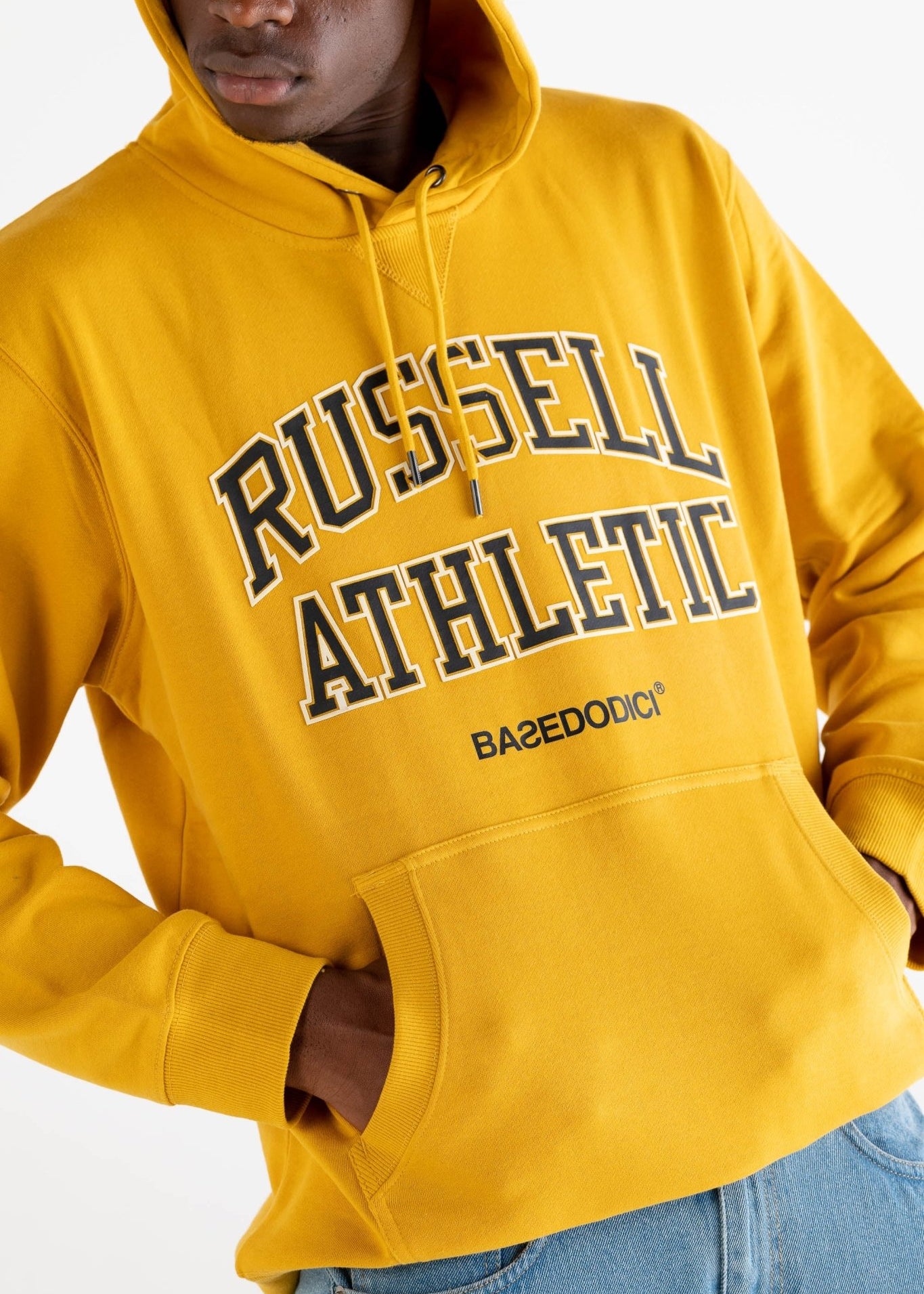 Hoodie "RUSSELLxBASEDODICI" Touchdown Yellow - BASEDODICI®