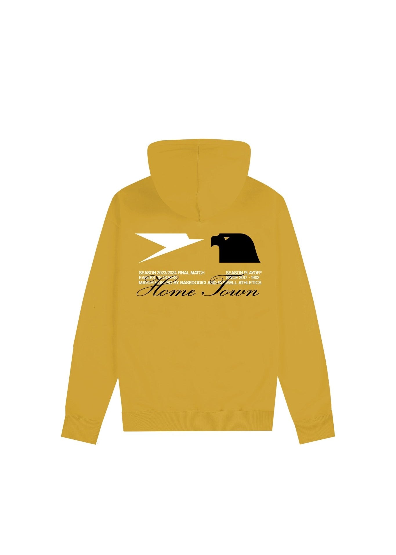 Hoodie "RUSSELLxBASEDODICI" Touchdown Yellow - BASEDODICI®