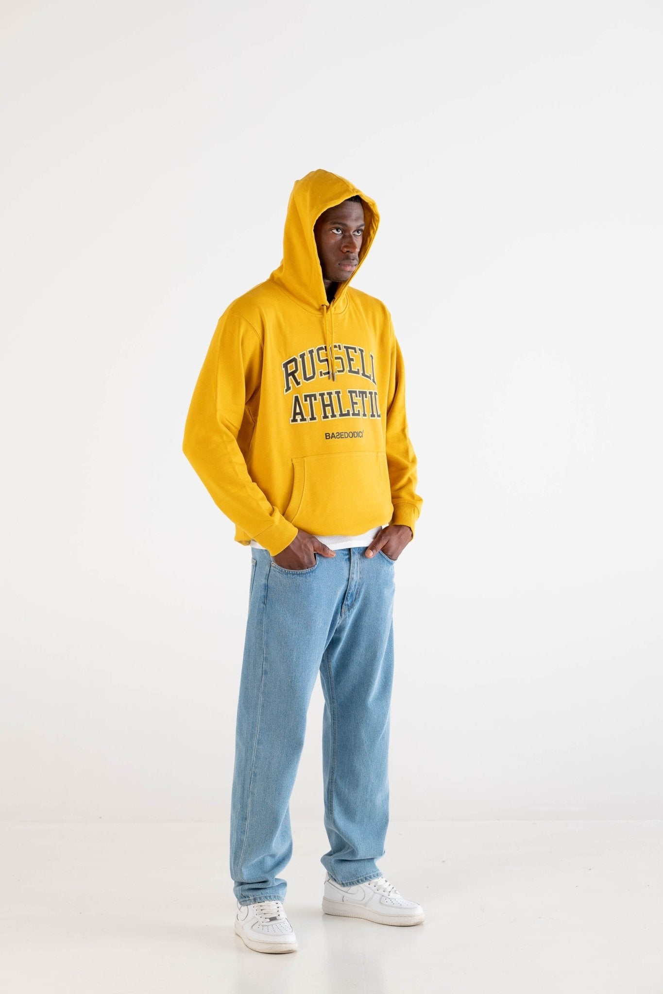 Hoodie "RUSSELLxBASEDODICI" Touchdown Yellow - BASEDODICI®